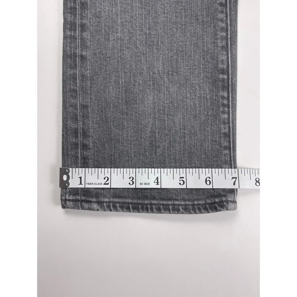 Vintage Paige Hidden Hills Gray Straight Leg Jeans Size 29 Made in USA - Picture 9 of 10